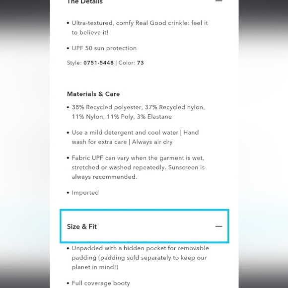 🆕️NWT Aerie Crinkle Stripe Wide Strap Scoop One Piece Swimsuit in 'True Black' - Picture 5 of 5